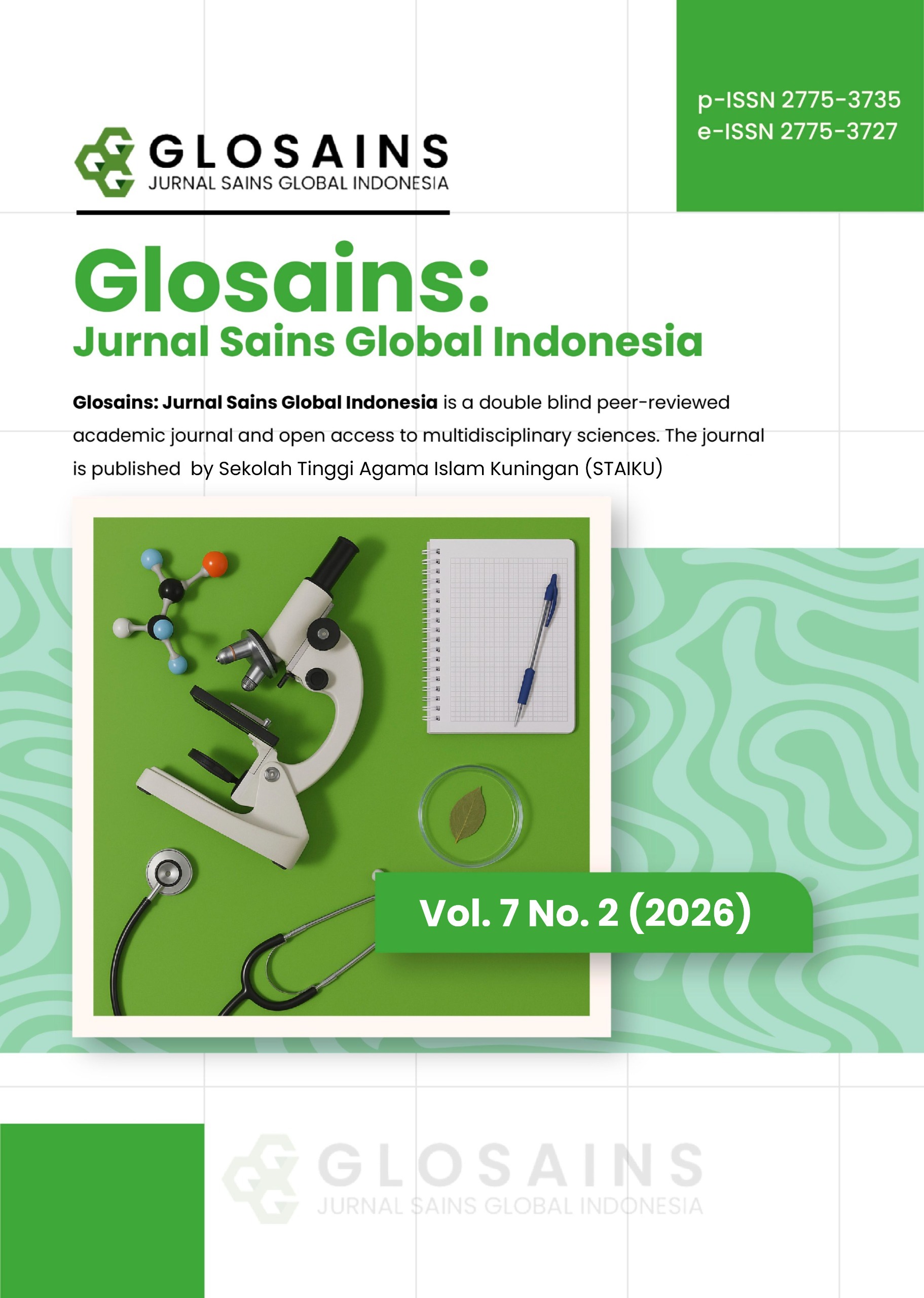 					View Vol. 7 No. 2 (2026): Glosains: Jurnal Sains Global Indonesia
				